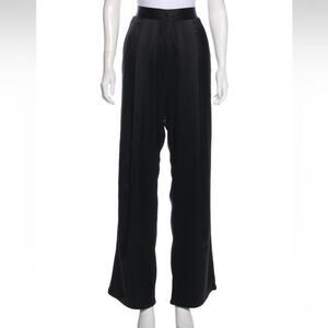 Black Georgia Alice high-rise wide-leg pants with dual pockets‎
